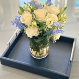 Discover the Porsche-Style Pierre Navy Leather Tray from One Preevay. Handcrafted with premium navy leather and nickel hardware, this limited edition tray exudes style and sophistication. Elevate your entertaining
Pierre Hand Stitched Premium Leather Hotel Tray in Navy Blue with Nickel Hardware
Elevate Your Entertaining Experience
Meticulously crafted to create the finest in class leather serving trays, the Pierre Hand Stitched Premium Leather Hotel Tray embodies the perfect blend of style and serenity.