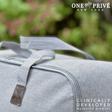 World's First Weighted Faux Rabbit Fur Blanket | Botero Collection | 20lbs Queen | Elegant Black