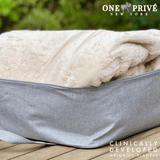 World's First Weighted Double Sided Faux Rabbit Fur Blanket | Botero Collection | Queen (60x80) 20 lbs