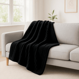 black-ribbed-faux-rabbit-velvet-blanket-twin-or-queen_One_Preevay white sofa