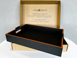 Cooper Black Hand-Stitched Premium Leather Serving Tray - One Preevay