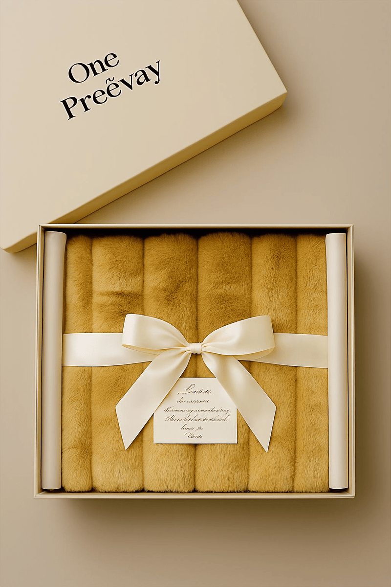 onepreevay_beige-ribbed-faux-rabbit-velvet-blanket-twin-or-queen wrapped