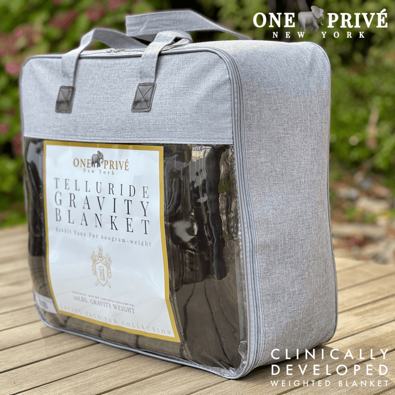 Experience luxurious relaxation with the One Preevay Luxury Home Furnishings, world's first weighted faux rabbit fur blanket, inspired by Fernando Botero. Clinically developed, 20lbs, queen size, and hypoallergenic. Exceptional Value 