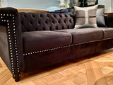 Gatsby Life Tufted Velvet Sofa | Set upon Petite Beechwood legs