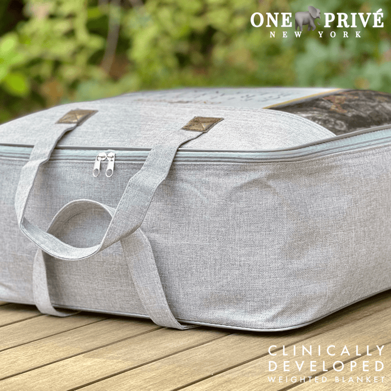 World's First Weighted Faux Rabbit Fur Blanket | Botero Collection | 20lbs Queen | Elegant Black