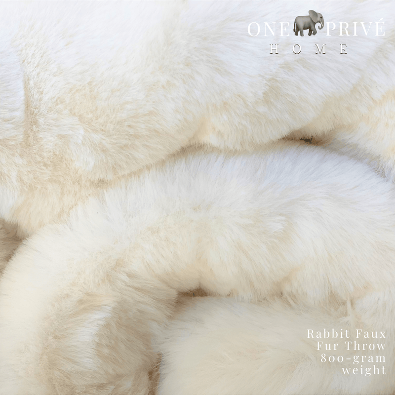 Indulge in the epitome of luxury with the One Preevay Faux Rabbit Fur Throw in Pure White. Inspired by the elegance of Fernando Botero and crafted from ultra-premium faux rabbit fur. Hypoallergenic, cruelty-free, and lined with elegant velvet for refined warmth and sophistication. 800gsm, 50x60 inches.

