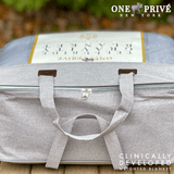 Experience luxurious relaxation with One Preevay's world's first weighted faux rabbit fur blanket, inspired by Fernando Botero. Clinically developed, 20lbs, hypoallergenic, and luxurious for serene sleep & relaxation..