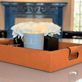 the Mediterranean Fig & Linen Perfumed Estate Candle from One Preevay. Handcrafted with essential oils and soy wax, it features a 21.2 oz pale gray ceramic vessel. Enjoy the fusion of figs, bergamot, lavender, Triple wick